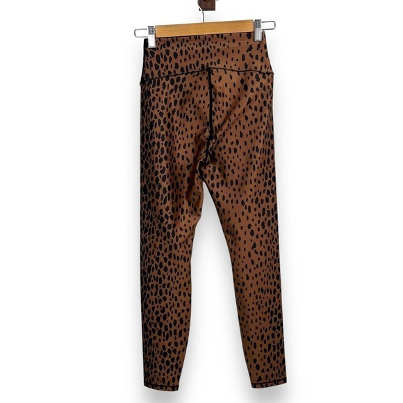 Good American Leggings Womens Small Black Cooper Cheetah High Waist Compression - Picture 9 of 12